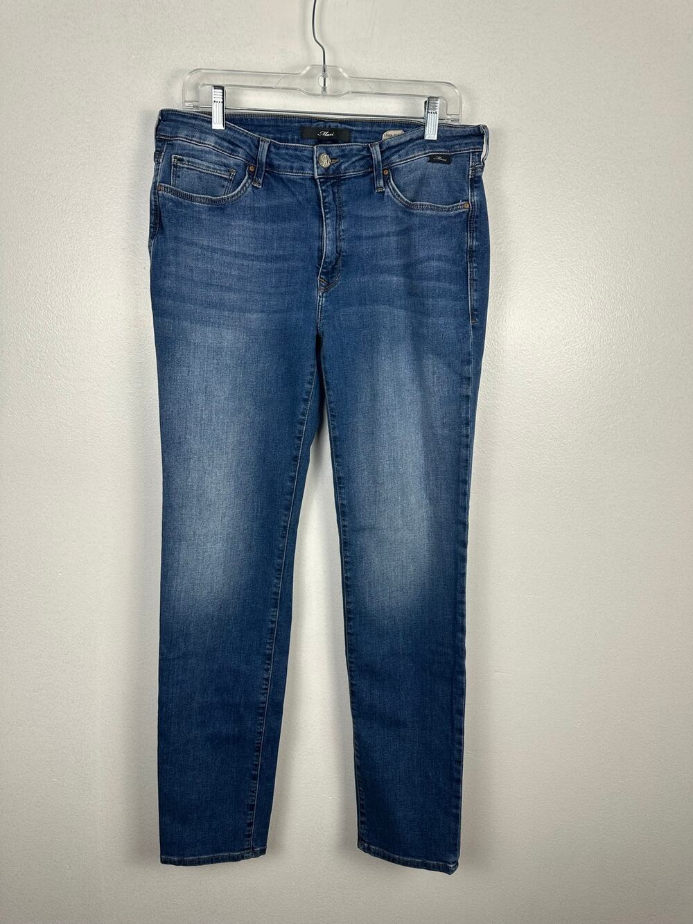 Mavi Emma Slim Boyfriend Jeans Medium Wash Blue Denim Size 33/32